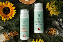 High Desert Pure's Full Spectrum CBD Lotion in an airless pump container (3.5 oz).