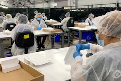 With time of the essence, Rondo-Pak employees produced a quarter of a million complicated cartons in a week and a half, by hand.