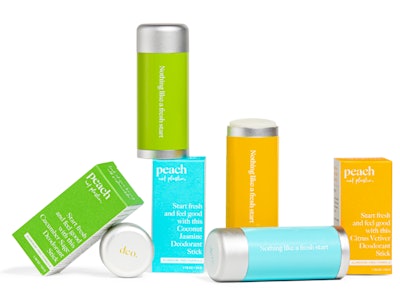 The deodorant offers 48-hour odor protection and comes in three scents, including coconut jasmine, citrus vetiver, and cucumber sage.