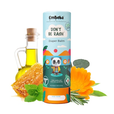 The balm is made from all natural ingredients, including arnica flower, rosemary, peppermint leaf, calendula, olive oil, and eucalyptus.