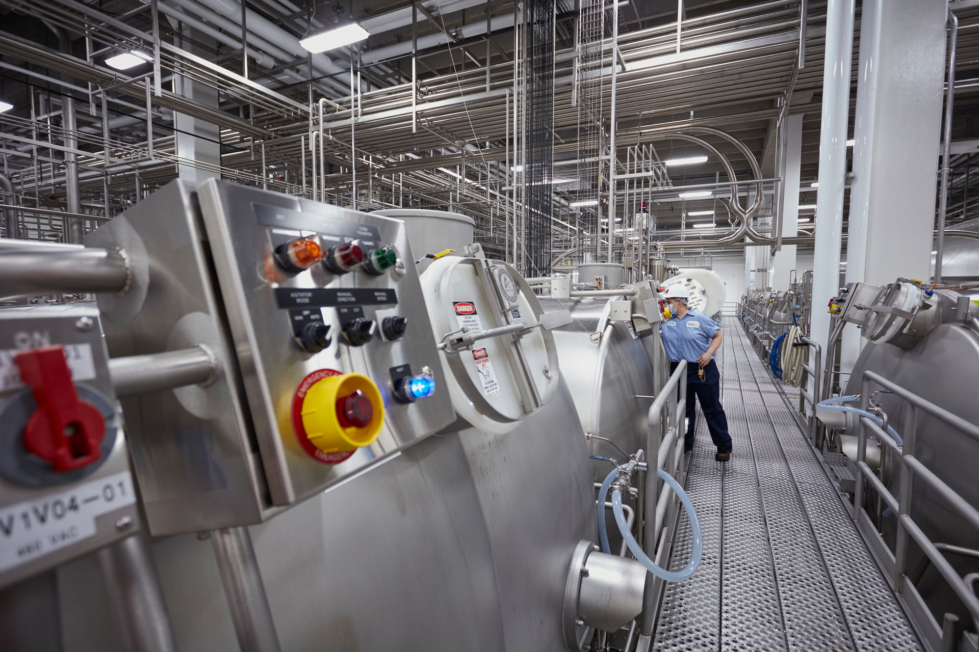 The plant includes 16 Tetra Pak vats capable of making 10,000 lb of cheese in every batch.
