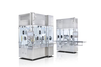 Steriline's Robotic Nest Filling Machine (RNFM1-Lab) and Vial Capping Machine (VCM50).