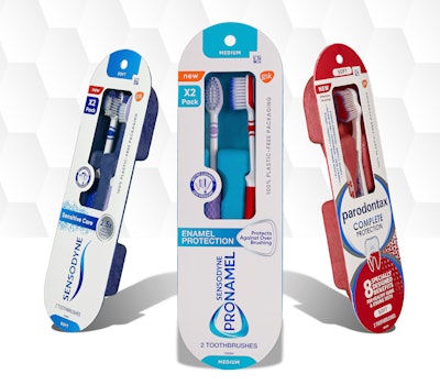 Sustainable Packaging and Health & Beauty Aids Awards—GSK’s 100% Plastic-Free, 100% Recyclable Secondary Packaging Toothbrush Launch, by GlaxoSmithKline Consumer Healthcare.