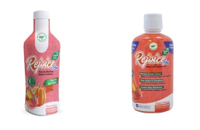 Before (left) and after (right): ND Labs opted for a shorter bottle, a dosing cap, and copy changes on the shrink sleeve while keeping consistent fonts and imagery.