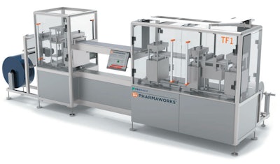 Capable of thermoforming many materials or with a cold-forming option, the compact TF1 machine can produce a blister up to 90 x 165mm with a maximum draw depth of 25mm.