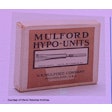 1912: James T. Greely invented the first real disposable syringes and patented their design in 1912. Merck legacy company H.K. Mulford used his patented technology for their Mulford Hypo-Units ready-to-use, sterile disposable syringes. They became ideal for use on the battlefield during World War I. (Credit: Merck Historical Archives)