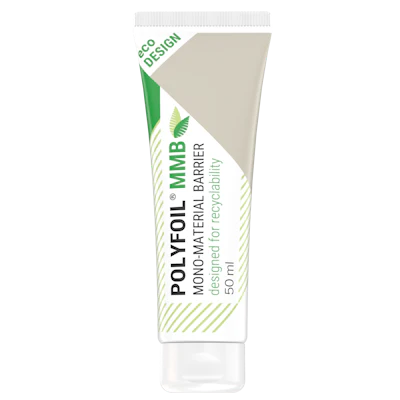 The tube body is made possible through an adhesive laminated process—a contrast to the existing blown film and extruded film solutions recently adopted by big oral care brands.