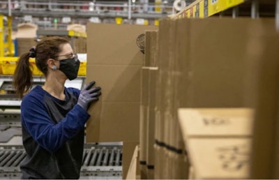 Amazon is investing in CMC Machinery, a company with technology that makes custom-sized boxes that eliminate the need for single-use plastic packaging.