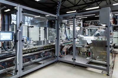 The core of the system is B&R’s ACOPOStrak technology. It makes the entire line considerably smaller than it would otherwise be, and provides a high degree of flexibility, which is particularly important for the calculation of capital expenditures.