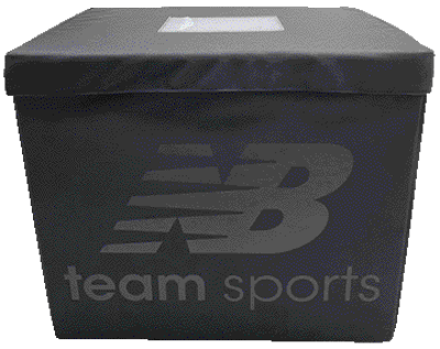 A built-in clear envelope designed to display a shippinig or return slip obviates pressure-sensitive labels that would otherwise build-up and require removal from the pack, return cycle after return cycle.