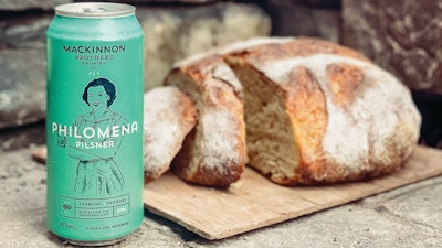 Can design for Philomena Pilsner celebrates the brothers’ grandmother Philomena, who used beer to bake her bread.
