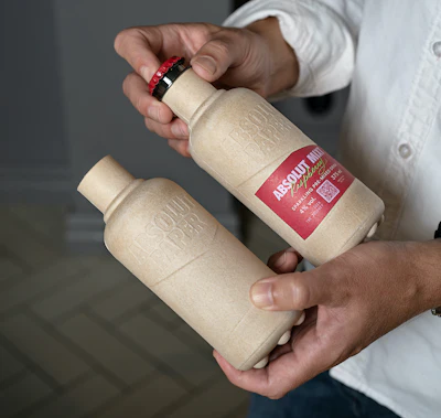Absolut is exploring paper bottles as an alternative to glass, in a partnership with paper bottle company Paboco and a number of major brand owners.