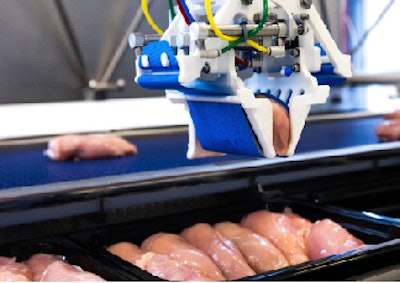 Marel poultry-processing on display.
