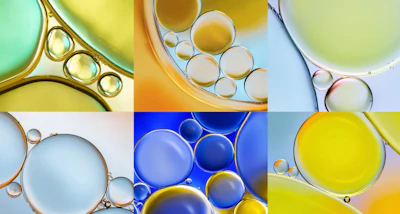 Adding personality and depth to the system is the use of vividly colored, immersive macro-photography of the high-quality cannabis oils used in Etain’s products.