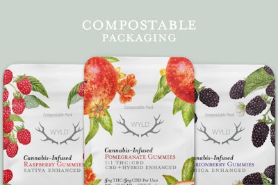 In preparation for the launch of its products in Canada in late 2021, Wyld collaborated with a number of suppliers and manufacturers to develop a fully compostable pouch, child-resistant pouch.