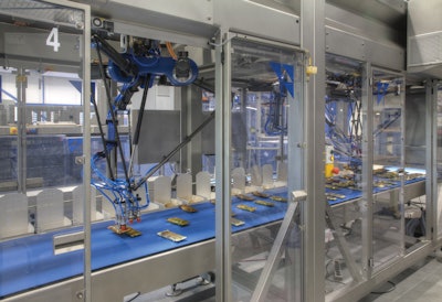 BluePrint Automation’s (BPA) Spider 100v tray-loading syste replaces a traditional collate-and-load system and eliminates racetrack collation and potential jam points.