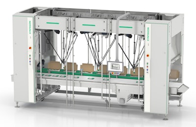 Syntegon’s RPP Robotic Pick & Place platform uses a modular system of cells to handle a number of packaging applications.