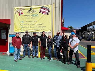Conagra Brands’ Oakdale, Calif., facility created a cross-functional team that made excellent progress in reducing food waste. Photo courtesy of Conagra Brands