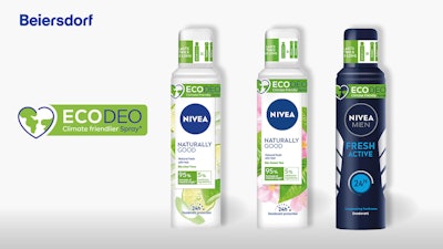 The Eco-Valve, used for Nivea’s new EcoDeo line, uses inert gases as a propellant in aerosol sprays while still providing the performance and spray quality of traditional valves.