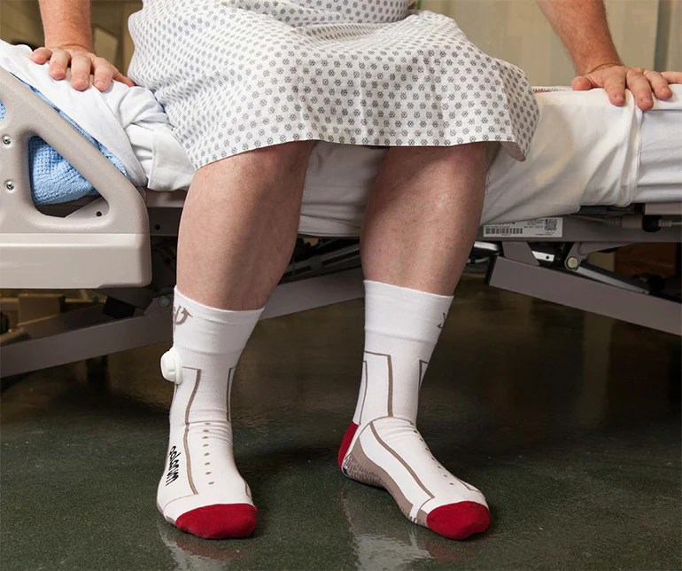 Unitypoint Health Socks Smart Socks Prevent At-Risk Patient Falls | Healthcare Packaging