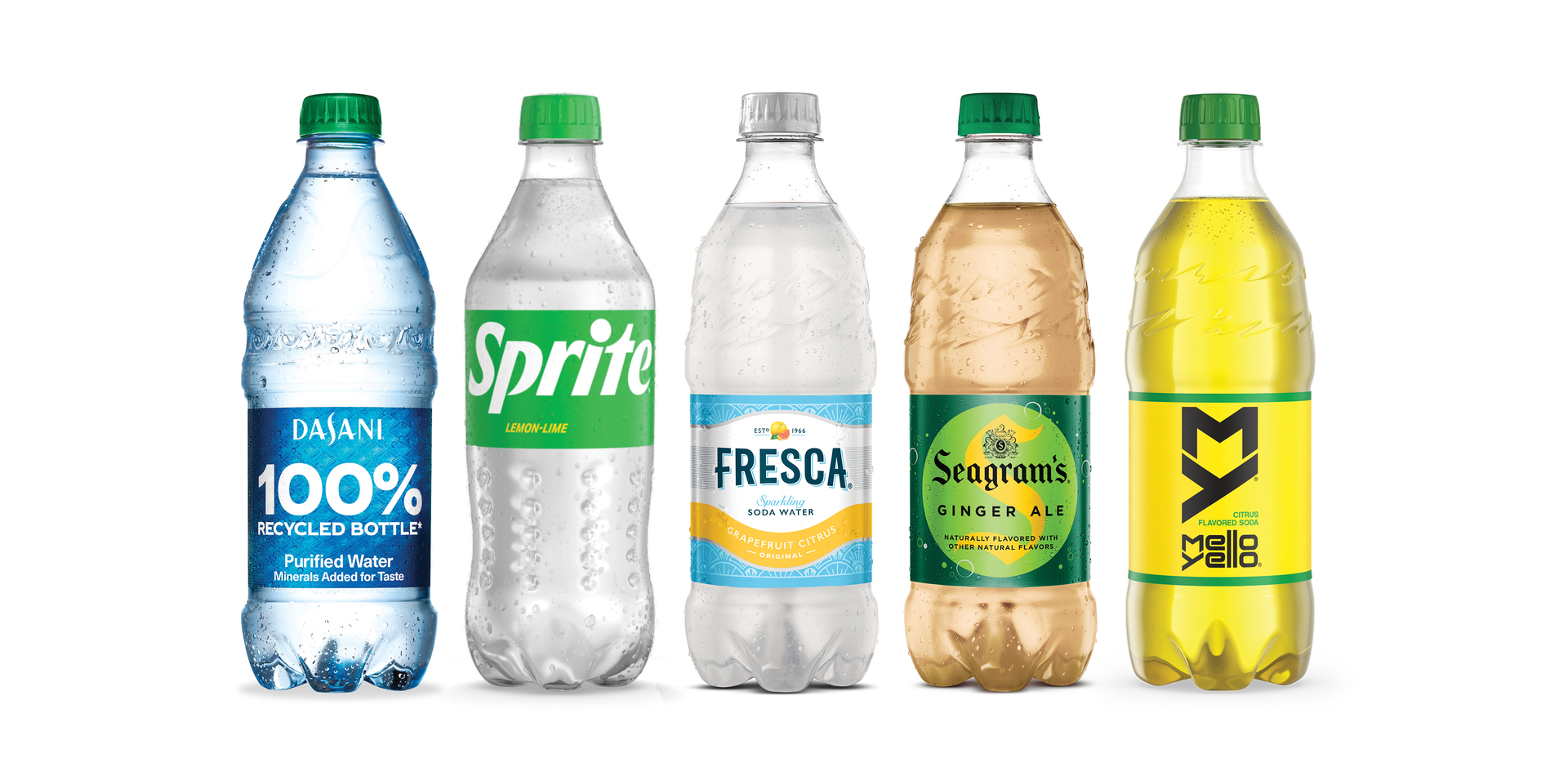 Coca-Cola clear replacements for green plastic bottles