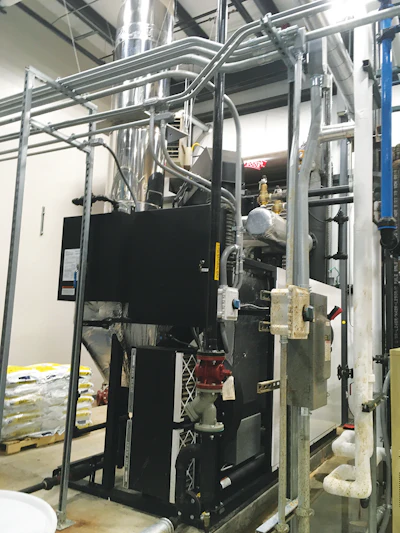 This Miura boiler that Matrix helped Sugarlands choose features a small footprint, allowing room for expansion at the Kodak facility.