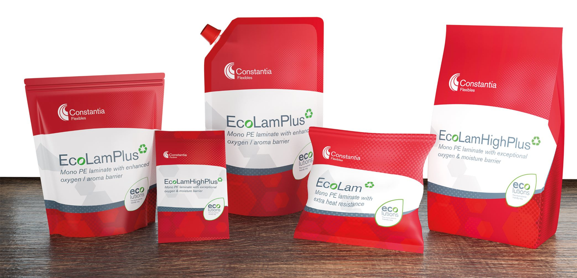 Constantia Flexibles&rsquo; EcoLam mono PE laminates are thinner and more heat resistant and are said to offer a wider sealing window than other products in the sector.
