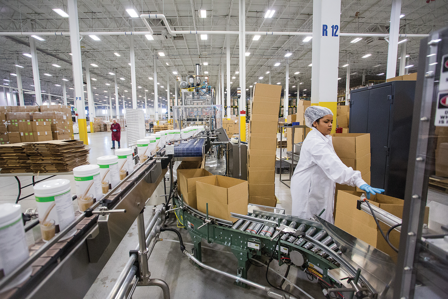 This warehouse was converted into a nutritional supplement processing plant.