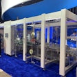 Körber Business Area Pharma’s K.Pak 665 was unveiled at PACK EXPO 2022, shown here with Matt Smith addressing the crowd. The system is designed for speeds up to 12 cases/min.