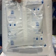 Captured here live on the PACK EXPO floor, the bag has disposal instructions in clear print on the back, using the How2Recycle symbol that consumers are familiar with.