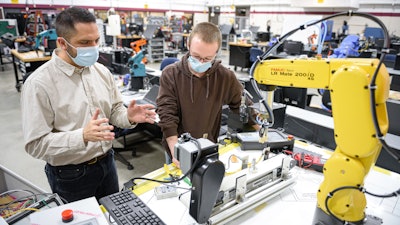 The Automation Robotics Engineering Technology program at Hennepin Technical College program is a stand-alone program that develops maintenance technicians.