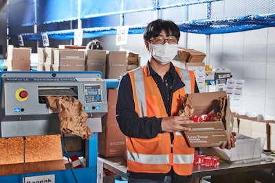 Logistics and stockroom requirements are simpler because one material (kraft paper) now meets all transport packaging requirements, replacing the previous two types of pre-made airbags