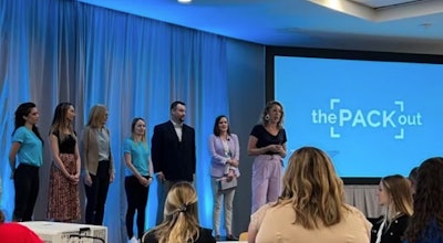 the[PACK]out founders (from left): Cassie Ladd, Sarah Rosenblum, Karen Polkinghorne, Jill Cinalli, Rod Patch, Kiley Djupstrom, and Jenn Goff. (Image courtesy: Cassie Ladd)