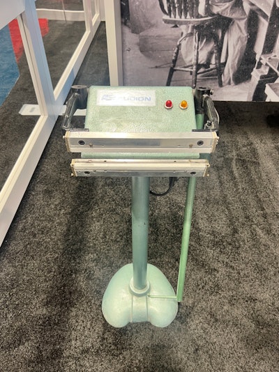 PAC Machinery's early model Audion Sealmaster impulse bag sealer.