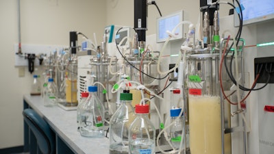 Genecis’ reactors grow PHA-producing bacteria.