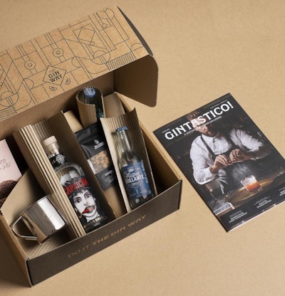 The Gin Way's new corrugated outer packaging is made from recycled paper.