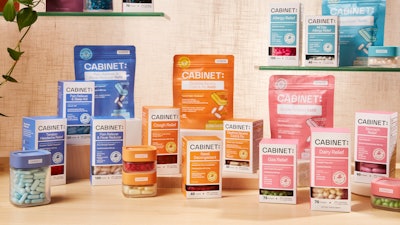 Cabinet Health products in sustainable packaging for CVS
