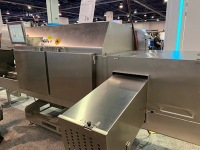 Wipotec’s SC-S 5020 X-ray Scanner, debuted at PACK EXPO Las Vegas, inspects filled glass jars and bottles.