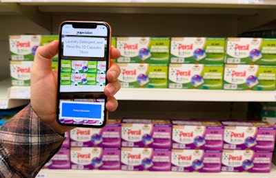 Unilever's on-shelf inclusivity solution allows smartphones to read on-pack QRs at a distance.
