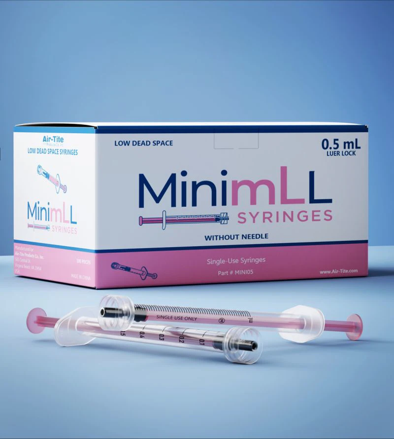 0.5mL Low Dead Space Luer Lock Syringe From: Air-Tite Products Co., Inc ...
