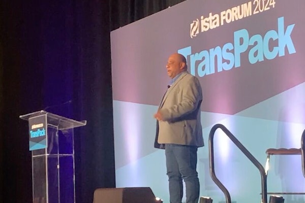 IBM’s Bill Green spoke at ISTA’s TransPack about pushing for sustainable practices and telling your sustainability story.