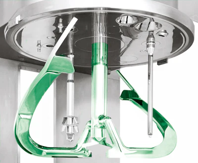 The Gentlewing impeller meets the need for flexible batch production and achieves fill levels of between 20 and 80 percent thanks to its unique geometry.