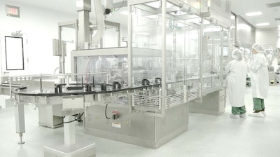 groninger integra vial filling line with SKAN isolator.