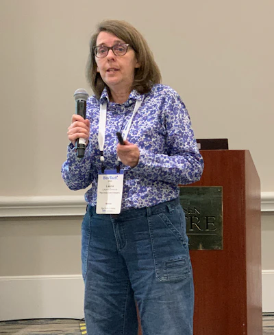 Laurie Gilmore, water technology quality manager at Coca-Cola, presents Water Treatment 101 at BevTech.