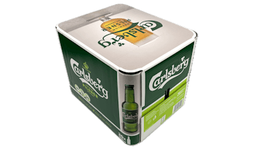 Carlsberg Poland is currently trialing Round Wrap packaging for its Carlsberg, Garage, and Somersby beer product ranges.
