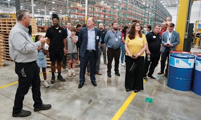 Rich Heineman, Texas Operations Manager, gives a guided tour of the McKinney facility, allowing guests to explore and learn about NORD’s new capabilities.