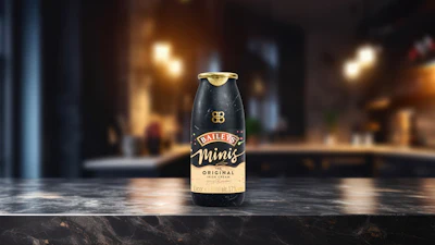Behind the latest paper bottle by Baileys.