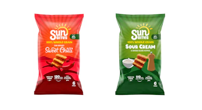 A new snack bag for PepsiCo Europe&rsquo;s Walkers Sunbites chip brand in the U.K. and Ireland is made from 50% recycled content from chemical recycling technology.