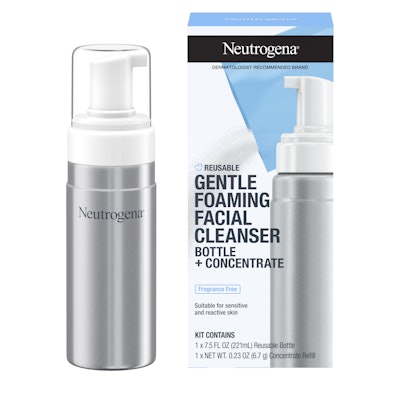 Neutrogena Gentle Foaming Facial Cleanser Reusable Package from Kenvue Inc.