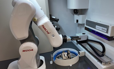 SmartSKN currently has five of these robotic filling/capping systems in its Beverly facility.